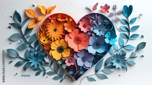 flor, primavera, rosa, ramo, naturaleza, vector, floral, verano, amor, ilustración