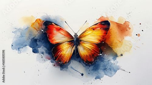 mariposa, blanco, alas, insecto, aislada, naturaleza, amarilla, animal, bragueta