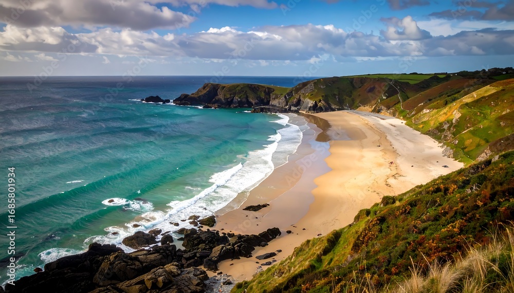 Obraz premium Coastal beach scenery