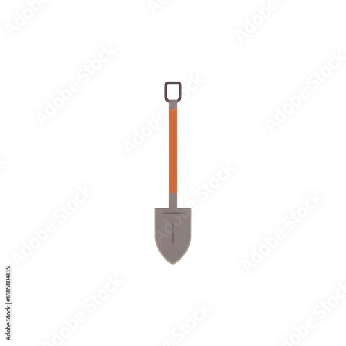 Miniature Shovel: Detailed Close-up of a Small Trowel - Perfect for Construction, Gardening, or DIY Projects