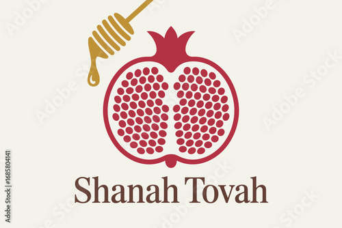 Rosh hashanah jewish new year pomegranate honey holiday celebration tradition sweet