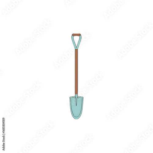 Gardening Tool: Shovel Icon -  Gardening Equipment, Digging Tool, Landscaping