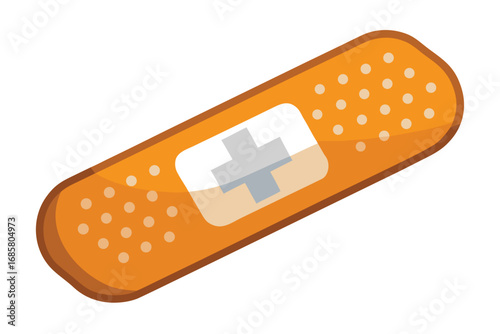 Bright orange adhesive bandage designed for easy application and comfortable wear