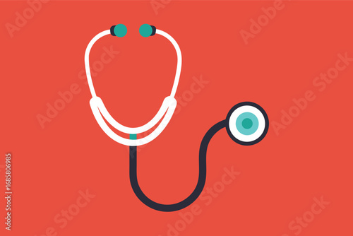 Stethoscope on bright background symbolizes medical care and healthcare professionals