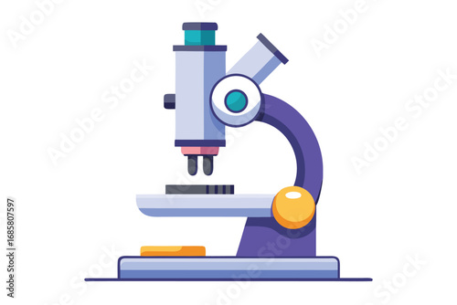 Microscope displayed on a clean surface for scientific research in a laboratory setting