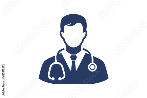 Healthcare professional wearing a stethoscope in a clinical setting during daytime