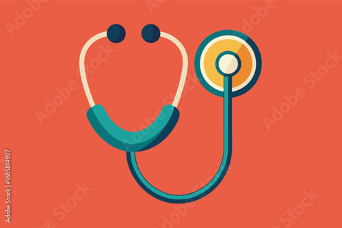 Stethoscope on a vibrant background representing healthcare and medical professionals