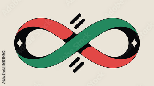 Infinity symbol loop mobius strip endless forever connection unity love eternity