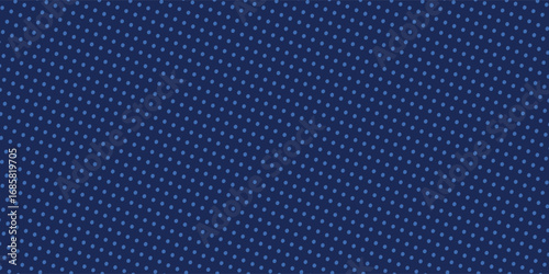 Dark blue halftone dotted abstract background, big data pattern, technology or futuristic visualization, waveform dot texture, music backdrop.