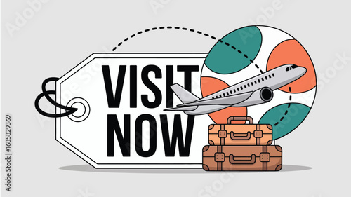 Travel tourism airplane luggage destination vacation trip adventure explore world