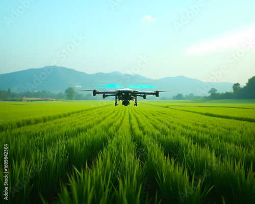 Rice field drone management system