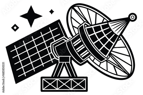 satellite surveillance icon