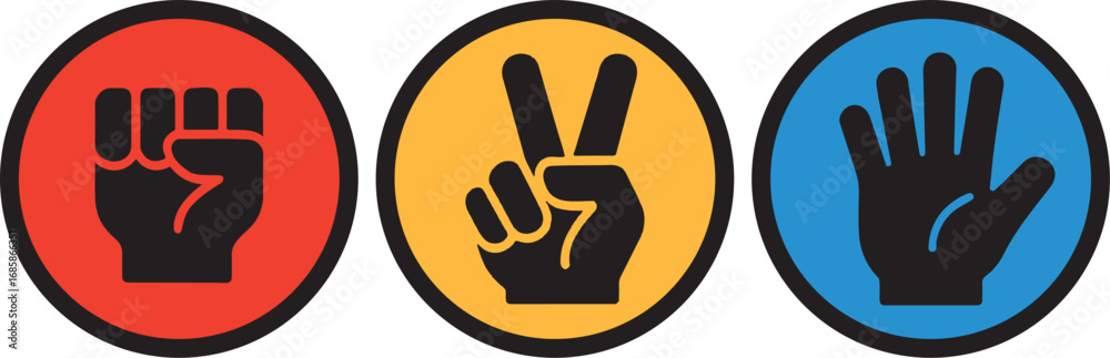 Fototapeta premium じゃんけん