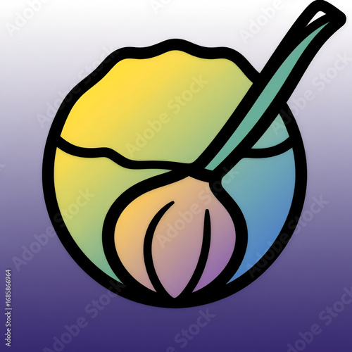 Onion line gradient icon