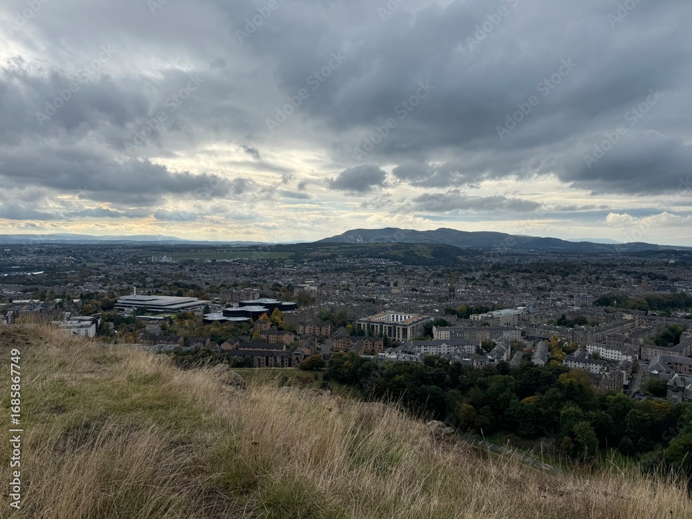 Fototapeta premium landscape with clouds