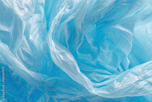 Wallpaper Mural Crinkled light-blue plastic bag texture Torontodigital.ca