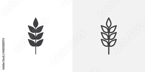 Malt icon set for ui designs on white background