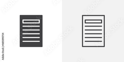 Summary icon set for ui designs on white background