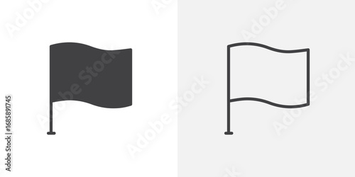 Flag icon set for ui designs on white background