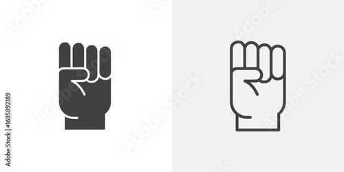 Empowerment icon set for ui designs on white background