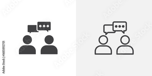 Counselling icon set for ui designs on white background
