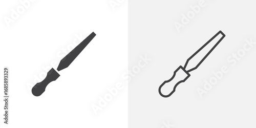 Chisel icon set for ui designs on white background
