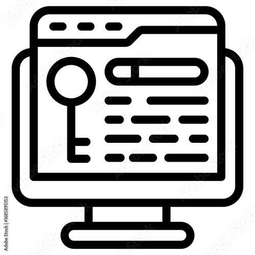 keyword icon vector