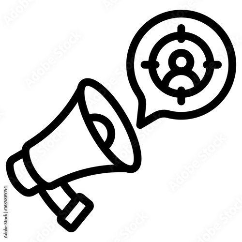 target audience icon vector