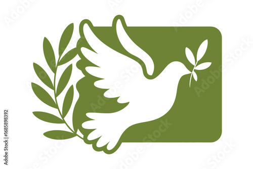 Dove peace olive branch symbol hope freedom religion spirituality harmony love faith trust purity innocence serenity goodwill