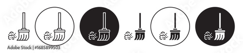 Sweeping Icon collection for ui on white background