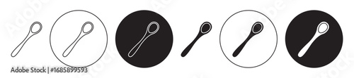 Spoon Icon collection for ui on white background