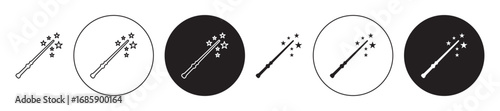 Magic wand Icon collection for ui on white background