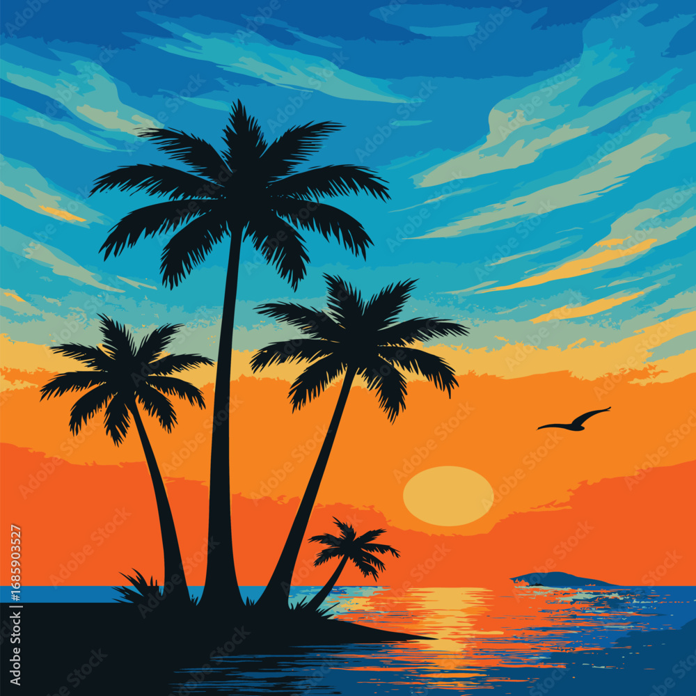 Obraz premium Abstract geometric design with vibrant color palette