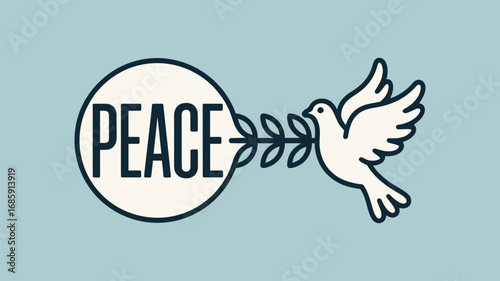 Peace dove olive branch symbol hope serenity tranquility harmony goodwill love