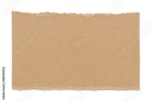 Wallpaper Mural Rectangular cardboard paper with ripped edges creating a textured frame, isolated on transparent background, ideal for adding a vintage or rustic touch to designs Torontodigital.ca