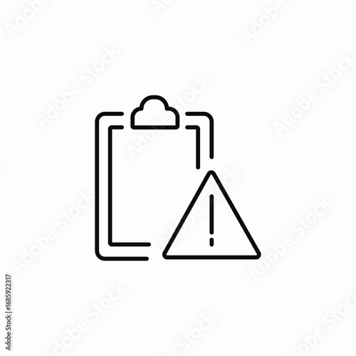 office warning icon sign vector