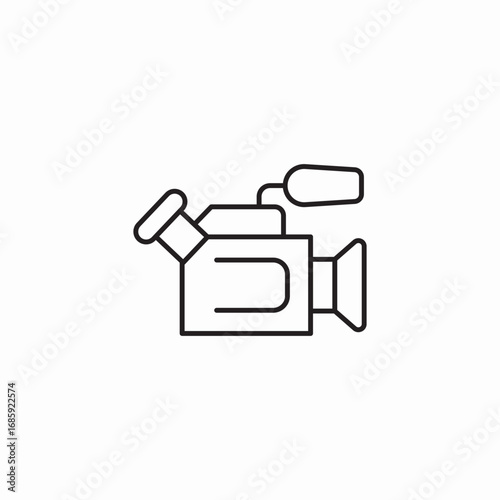 professional recorder camera icon sign vector