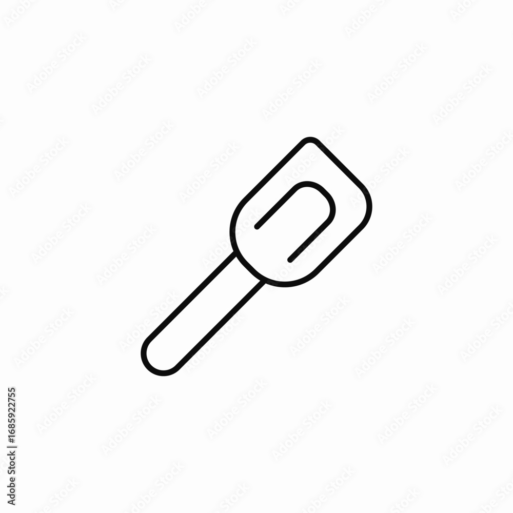 rubber spatula icon sign vector rubber spatula icon sign vector