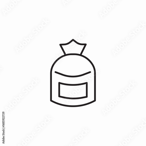 sack container icon sign vector