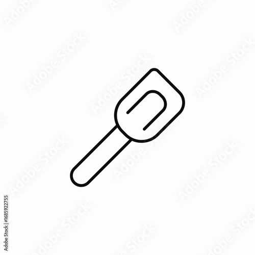 rubber spatula icon sign vector
