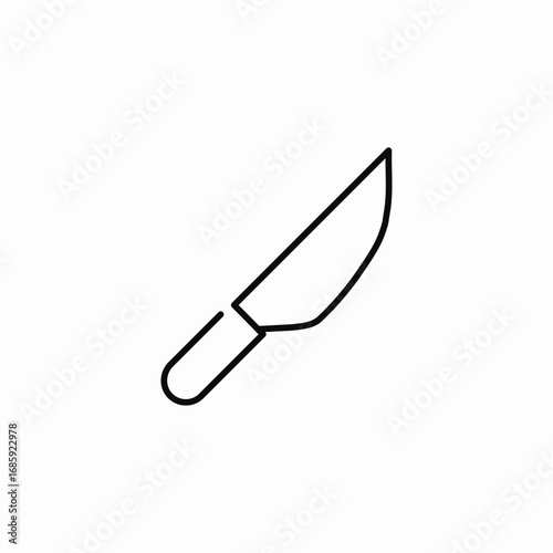 tableware knife icon sign vector
