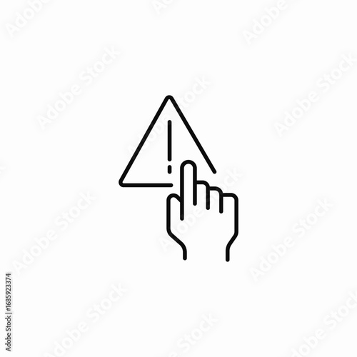 warning option icon sign vector