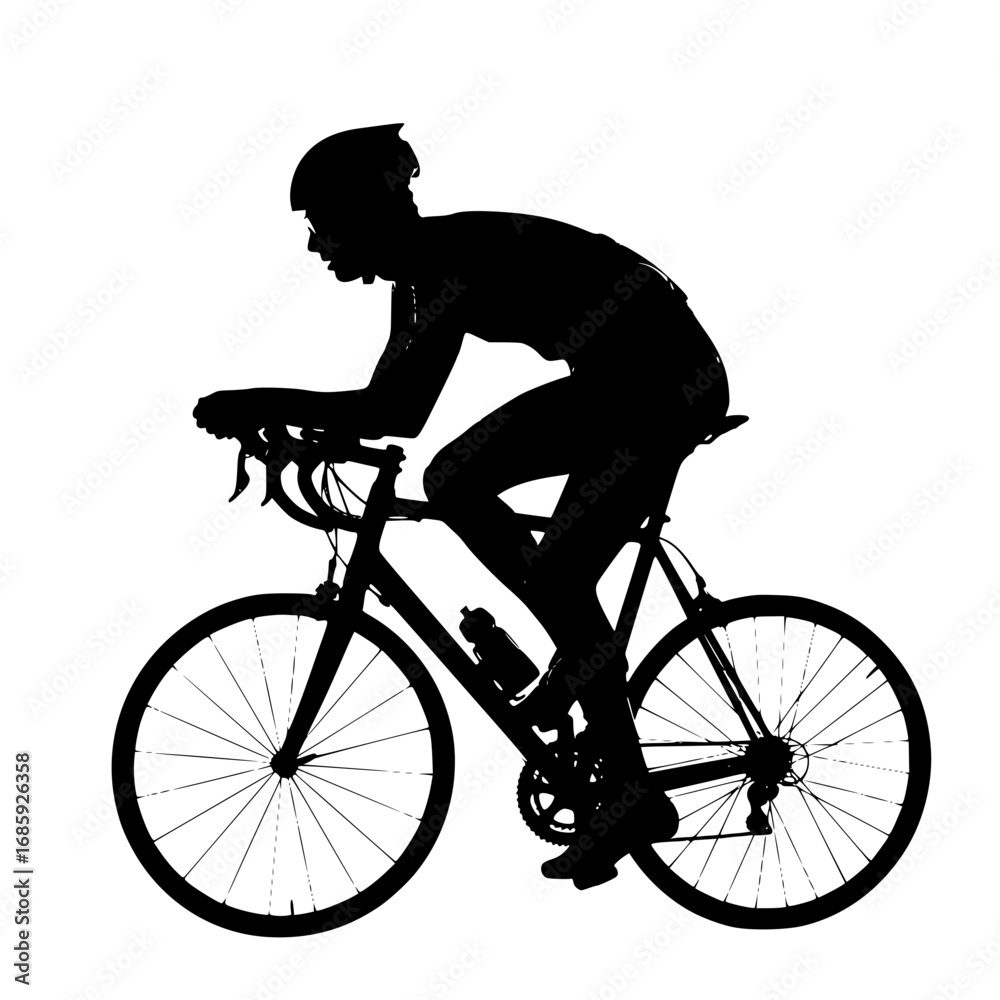 Fototapeta premium Professional Cyclist Training for Enhanced Performance in Competitive Cycling Events