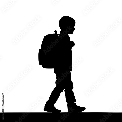 Young Student Walking Towards Future Educational Opportunities with Backpack