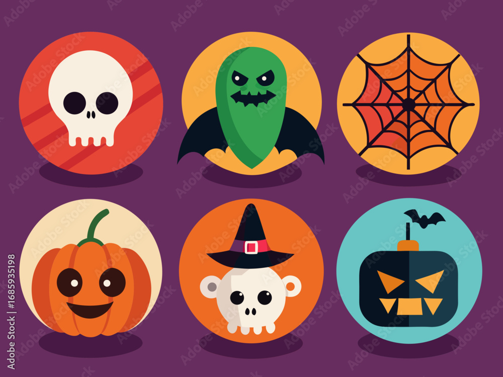 Fototapeta premium halloween monsters set