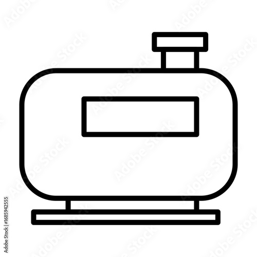 Fuel Tank vector line icon design
