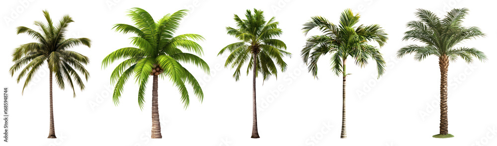 Obraz premium Tropical palm trees collection