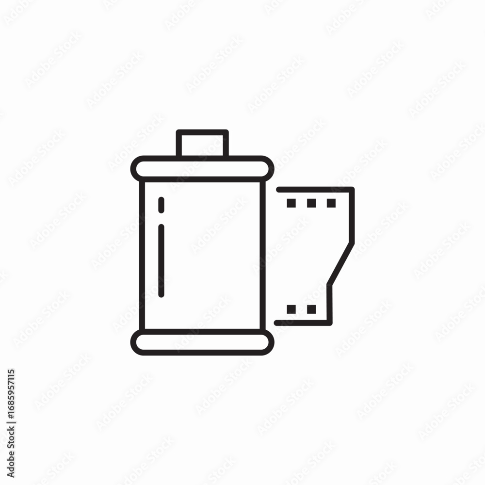 Fototapeta premium camera film icon sign vector