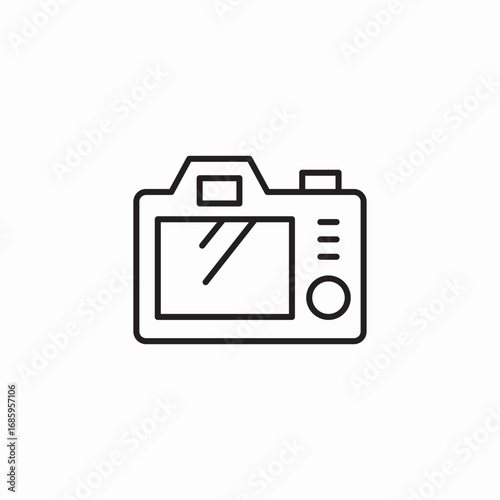 camera compact icon sign vector