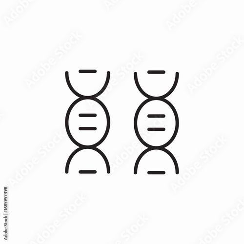 dna gene icon sign vector